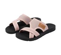 Beach Sandals Women Comfortable,Flat Slides For Women Breathable Mesh Strap Open Toe Slippers Lightweight Non-Slip Summer Mules Comfortable Cushion Versatile Causal Shoes For Daily Wear