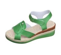 Beach Sandals, Women's Summer Sandals, Lightweight Outdoor Sandals, Non-Slip Sandals, Wedge Heel, Open Toe, Thick Sole, Wedge Sandals, Fashionable, Breathable, Comfortable Trekking Sandals, Size 36-43