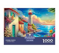 Beach Scene 1000 Piece Jigsaw Puzzles Birthday Gifts Couple Art Challenge High Difficulty for Adults And Kids 52x38cm/1000pcs