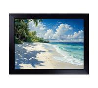 Beach Scene Vol.4 | Lap Tray with Padded Cushion, Portable Surface with Bean Bag Base, Perfect Surface for Working, Crafting, TV Eating and Laptop Use