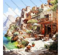 Beach Scene with A The Ocean and Mountains Jigsaw Puzzles for Adults and Educational Games Colorful Puzzles for Home Decoration_1000pcs