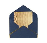 Beach Sea Shell Sand Elegant Pearlized Gold-Edged Greeting Card-Blank Interior,Single-Sided Print, All-Occasion Foldable Note Card With Envelope