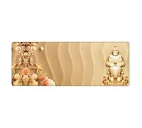 Beach Sea Shell Sand Mouse Pad 12x31.5in - Extended Gaming & Desk Mat