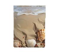 Beach Sea Shell Sand Printed Laptop Sleeve Bag 13-Inch - Leather Laptop Sleeve Case Shockproof Protective Computer Cover Bag