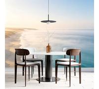 Beach Sea View Wall Mural Wallpaper 150 × 105 Cm 3D Panoramic Coastal Ocean Wallpaper Large Non Woven Seaside Landscape Wall Decor Print for Living Room Bedroom Dining Room 150 × 105 Cm (W × H) /