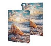 Beach Seashell Boat Sunset Compatible with iPad Protective Case ipad Mini 1/2/3/4/5 (7.9in)