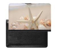 Beach Seashell Starfish Passport Cover Protector Rfid Blocking Passport Holder Id Card Holder Secure Travel Wallet Organizer for Passport Tickets Credit Cards, style, One Size