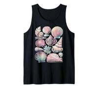 Beach Seashells Pastel Fantasy Dreamy Art Summer Aesthetic Tank Top