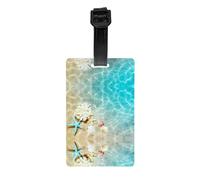 Beach Shanghai Star Patterned Luggage Tags, Labels, and Hangers Designed specifically for suitcases and Backpacks.