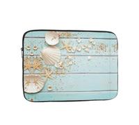Beach Shell Sea Collection Vintage Boho Printed Laptop Bag, 15 inch Laptop Sleeve, Suitable for Travel and Business Trips