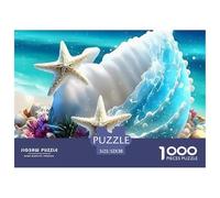 Beach Shell Starfish Thick Sturdy Cardboard Excellent Brain Game, Suitable for Improving Mental Flexibility And Focus 52x38cm/1000pcs