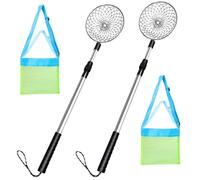 Beach Shelling Tools with Mesh Beach Bag 4Pcs/Set Stainless Steel Sand Sifter with Fine Mesh Telescopic Portable Handheld for Collecting Shells ...