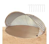 Beach Shelter with Carry Bag - Foldable Breathable Sun Protection | UV Protection for Swimming Pool Outdoor Travel | Easy to Assemble Beach Tent Parasol for Holiday Picnic