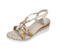 Beach Shoes Bohemian Sandals for Casual Summer Going Out with Open Toe and Comfortable Heel for Everyday Wear Perfect to Pair with Jeans for a Fashionable Look