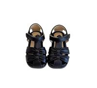 Beach Shoes Kids Hook Loop Bow Accented Beach Ready Covered Toe Roman Style Princess Sandals Kids Great for Small Children Summer Adventures
