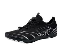 Beach Shoes Women Border River Tracing Shoes Outdoor Five Finger Beach Wading Quick Drying Swimming Men's and Women's Hiking Indoor Fitness Wetsuit Boots (5) Black