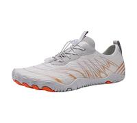 Beach Shoes Women Border River Tracing Shoes Outdoor Five Finger Beach Wading Quick Drying Swimming Men's and Women's Hiking Indoor Fitness Wetsuit Boots (Light Gray, 5)