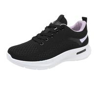 Beach Shoes Women's Comfortable Working Nurse Shoes, Plus Size Slip-On Casual, Breathable Leather, Slip Resistant, Waterproof Walking, Orthotic Shoe Black