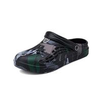 Beach Slippers Eva Sole Mesh Slip On Open Toe Flat Heel Black Hollow Out Shower Slides House Men Lightweight Sandals Shoes Breathable Soft for Vacation Gym