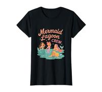 Beach Squad Mermaid Lagoon Crew Sea Life Art T-Shirt