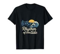 Beach Squad Rhythm of The Tide Summer Waves Music Graphic T-Shirt