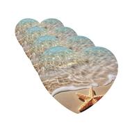 beach starfish Car Air Freshener Cards for Women Men 4 Pack Cute Car Accessories Long Lasting Scent Car Diffuser Hanging Auto Aromatherapy Tablets Car Fresheners Gifts