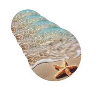 beach starfish Car Air Freshener Cards for Women Men 4 Pack Cute Car Accessories Long Lasting Scent Car Diffuser Hanging Auto Aromatherapy Tablets Car Fresheners Gifts