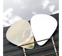 Beach Starfish Patterned guitar pick set - (thin/medium/thick), widely compatible with all kinds of stringed instruments,