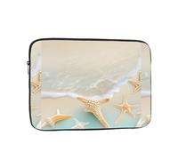 Beach Starfish Patterned Laptop Sleeve 13 Inch Shockproof for Slim Protective Notebook Computer Bag Briefcase