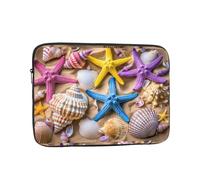 Beach Starfish Patterned Laptop Sleeve 17 Inch Shockproof For Slim Protective Notebook Computer Bag Briefcase
