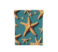 Beach Starfish Print Leather Coin Purse, Small Change Pouch Wallet,Squeeze Coin Purse Pouch For Men Women, Beach Starfish, One Size, Fashion