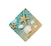Beach Starfish Scallop Printing 10 Pcs Car Air Freshener Hanging Sheets Scented Hanging Sheets With Rope For Home