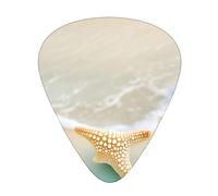 Beach starfish the 12-piece guitar picks include three picks: thin, medium and heavy. suitable for electric, acoustic and bass guitars of all strengths
