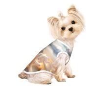 Beach Starfish1 Print Dog Shirt Summer Pet T-Shirts Stretchy Cats Dogs Tee Shirt Sleeveless Tank Top Dog Vest