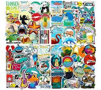 Beach Stickers 200 Pcs Summer Beach Nature Sticker Pack, Waterproof Vinyl Stickers for Water Bottles Laptop Scrapbooking Journaling Skateboard Notesbook Luggage Tumbler Binder Cup Guitar etc