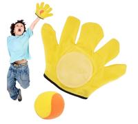 Beach Sticky Gloves Toy, Suction Cup Toys Outdoor Set Catch Game Toss Toy, Beach Ball Playing Toss Catch Game Ball Stress Toys for Outdoors