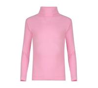 Beach Stone® Kids Unisex Girls Boys Rib Polo Neck Top Kids Unisex Long Sleeve Polo Neck Ribbed Jumper Top Children Turtle Roll Neck Rib Tops for Winter UK Size 5 to 13 Years Baby Pink