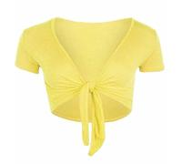 Beach Stone® Women Cap Sleeve Bolero Shrug Tie Up Front Cropped Cardigan Short Sleeves Top Ladies Cap Sleeve Shrug Tie Up Front Crop Bolero Cardigan 8-26