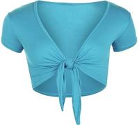 Beach Stone® Women Cap Sleeve Bolero Shrug Tie Up Front Cropped Cardigan Short Sleeves Top Ladies Cap Sleeve Shrug Tie Up Front Crop Bolero Cardigan 8-26