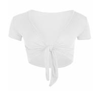 Beach Stone® Women Cap Sleeve Bolero Shrug Tie Up Front Cropped Cardigan Short Sleeves Top Ladies Cap Sleeve Shrug Tie Up Front Crop Bolero Cardigan 8-26