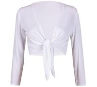 Beach Stone® Womens Long Full Sleeves Ladies Stretch Bolero Cropped Cardigan Front Tie Knot Shrug Top Women's Plain Bolero Front Tie Knot Shrug - Ladies Long Sleeve Cropped Cardigan Top