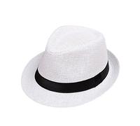 Beach Straw Children's Fedora Hat Panama Summer Hat Jazz Baby Care (Multicoloured 2, One Size)