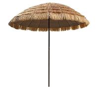 Beach Straw Parasol Umbrella, Outdoor Waterproof Sun Shade 250 CM Sun Umbrella, for Garden Pool Patio Umbrellas Round