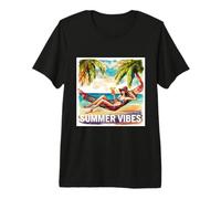 Beach Summer time with a Nice Woman Premium T-Shirt