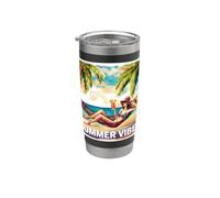 Beach Summer time with a Nice Woman Stainless Steel Insulated Tumbler