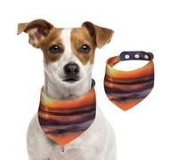 Beach Sunrise Dog Bandanas,Summer Bandanas for Dogs Washable Adjustable Dog Triangle Scarf Bibs Cute Pet Bibs for Medium Large Dogs Puppy and Cats Large