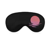 Beach Sunrise Sleep Eye Mask Soft Eye Covers Blocking Lights Blindfold with Adjustable Strap for Travel Nap