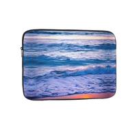 Beach Sunset Ocean Waves Laptop Case, Computer Case Laptop Gifts for Men Women for Travel Abroad
