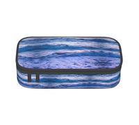 Beach Sunset Ocean Waves Print Multi-Functional Pen Case,Perfect for Students, Professionals, and Travelers Alike