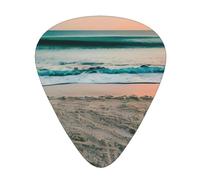 Beach Sunset Theme Exceptional Guitar Pick – Single-Side Full-Print, Abs Material Plectrum – Diverse Thickness For Varied Music Experience – Ideal For Guitars And Ukuleles,Guitar Pick,